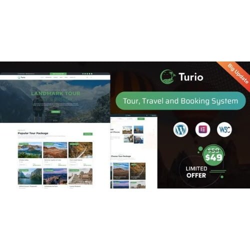 Turio Tour and Travel WordPress Theme Tourism Agency