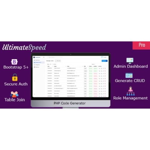 UltimateSpeed PHP Code Generator Pro Nulled Free Download