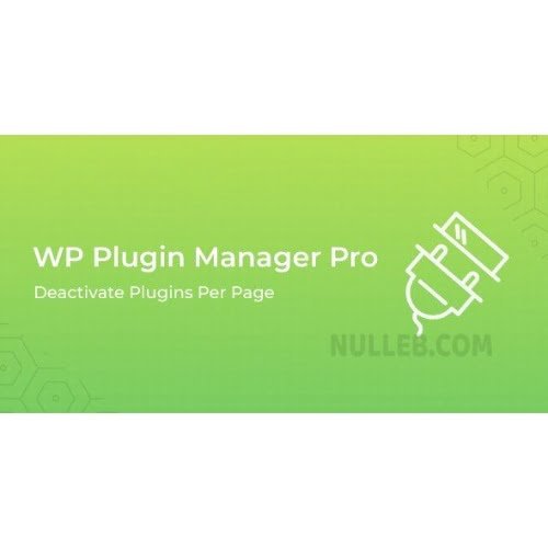 WP Plugin Manager Pro Deactivate plugins per page