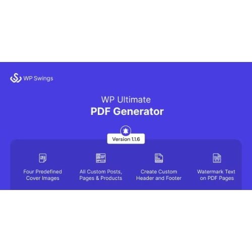 WP Ultimate PDF Generator Create Generate Customise PDF for live WordPress pages