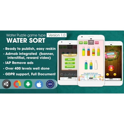 Water Sort Puzzle Unity Complete Project