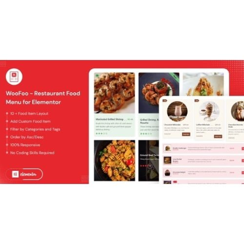 WolFoo Restaurant Food Menu for Elementor Nulled