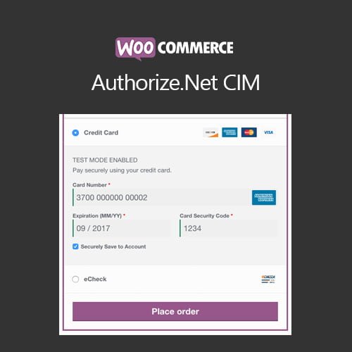 WooCommerce Authorize.net CIM Nulled