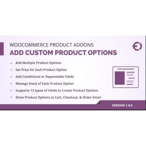 WooCommerce Custom Product Addons Custom Product Options