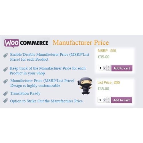WooCommerce Manufacturer Price
