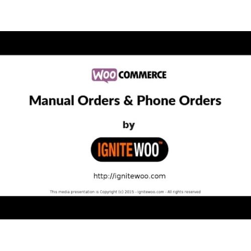 WooCommerce Phone Orders Manual Orders
