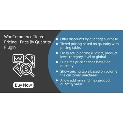 WooCommerce Tiered Pricing Price By Quantity Plugin
