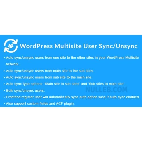 WordPress Multisite User Sync Unsync