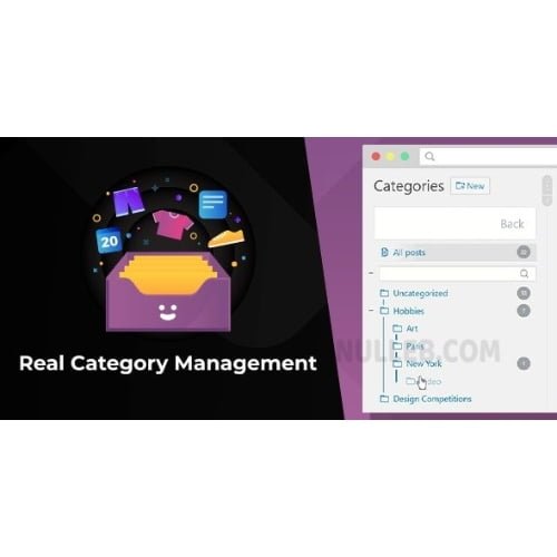WordPress Real Category Management Content Management in Category Folders with WooCommerce Support