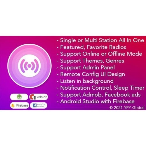 XRadio Best Radio Template Android Nulled