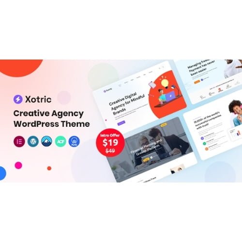 Xotric Creative Agency WordPress Theme RTL Nulled