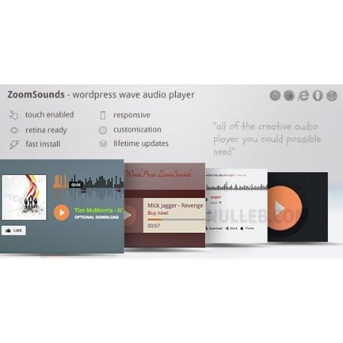 ZoomSounds WordPress Wave Audio Player with Playlist