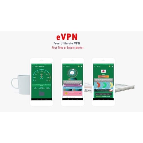 eVPN Free Ultimate VPN Android VPN Billing Phone Booster Admob Push Notification Nulled 1