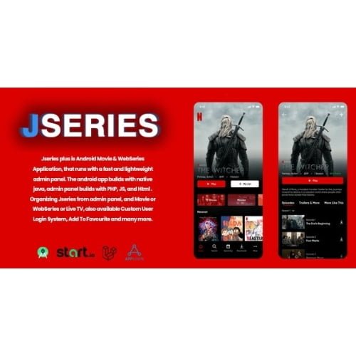 jserie Movies TV Series Anime With Laravel Admin Panel Nulled