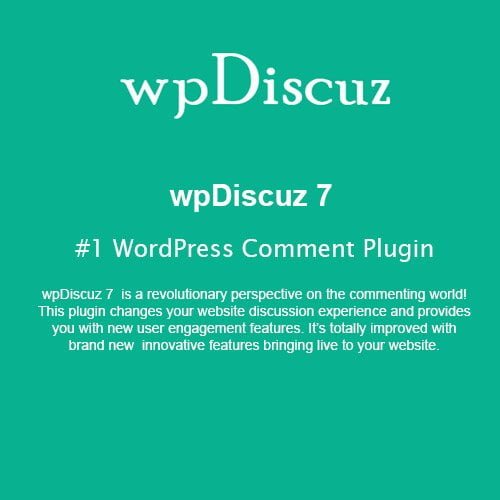 wpDiscuz 1 WordPress Comment Plugin
