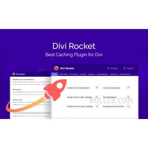 Divi Rocket Caching Plugin for Divi WordPress nulled