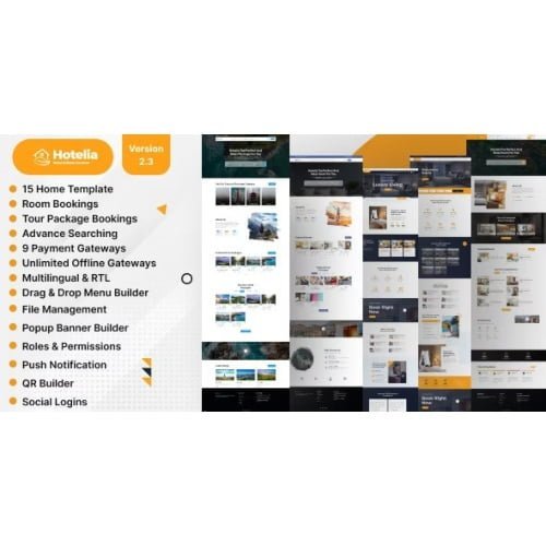 Hotelia Hotel Booking Resort Booking Management Website