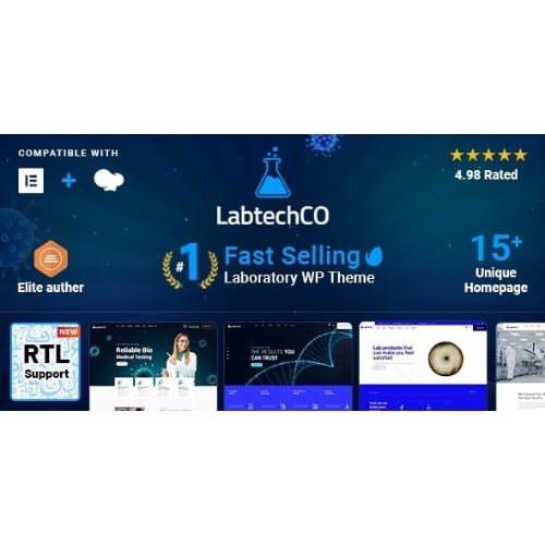 LabtechCO Laboratory Science Research WordPress Theme