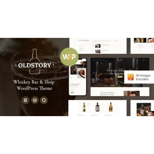 OldStory Whisky Bar Pub Restaurant WordPress Theme
