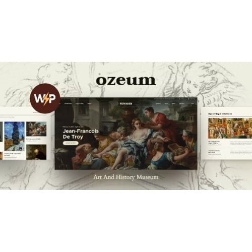Ozeum Modern Art Gallery and Creative Online Museum WordPress Theme RTL