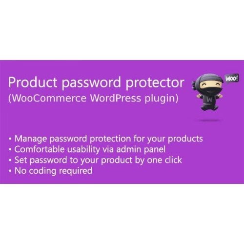 Product password protector for WooCommerce