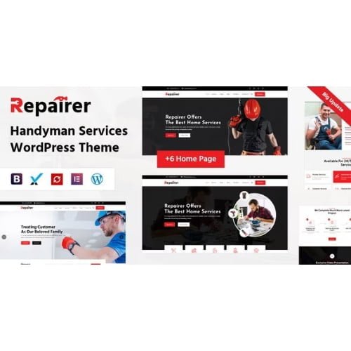 Repairer Handyman Services WordPress Theme