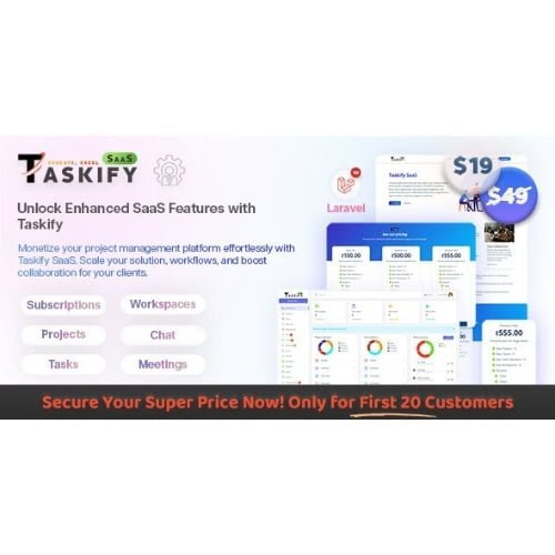 Taskify SaaS Project Management System in Laravel