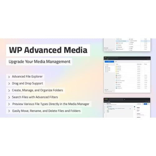 WP Advanced Media Powerful File Management for WordPress
