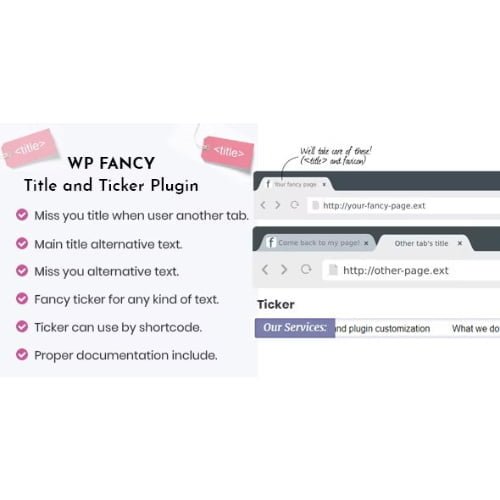 WP Fancy Title and Ticker WordPress Plugin